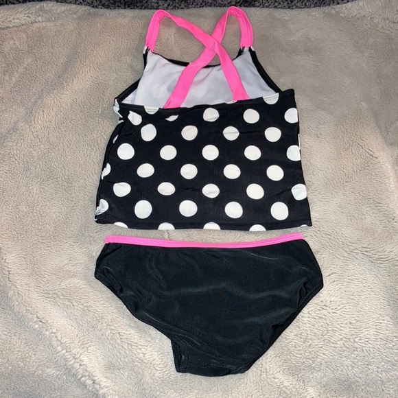 🎉4 for $20 Cat & Jack Polka Dot Tankini, Small (6/6X) - Picture 2 of 5